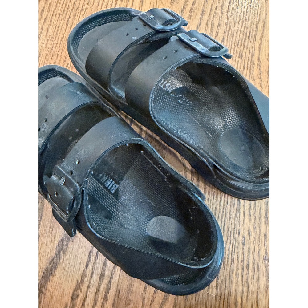 Birkenstock Rio EVA Sandals Kids 30 Black Good Waterproof Backstrap - Picture 5 of 7